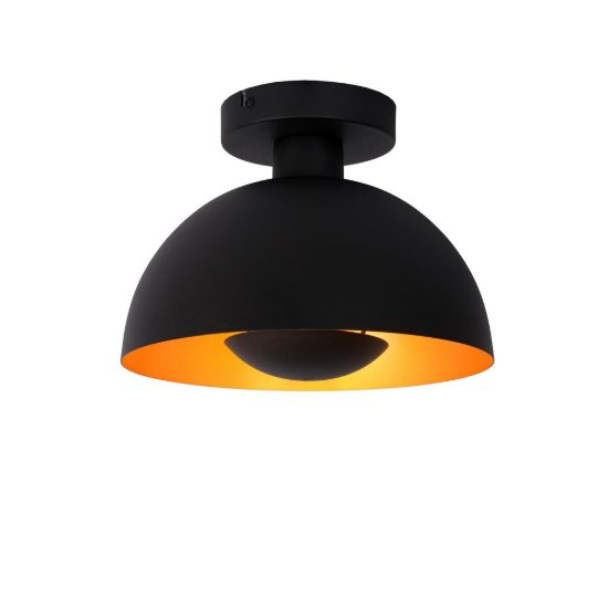 Plafoniera a cupola contemporanea nero