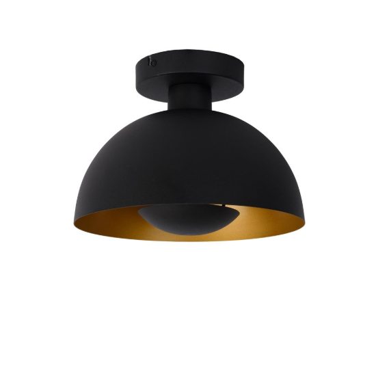 Plafoniera a cupola contemporanea nero