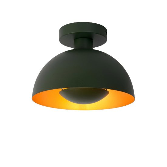 Plafoniera a cupola contemporanea verde