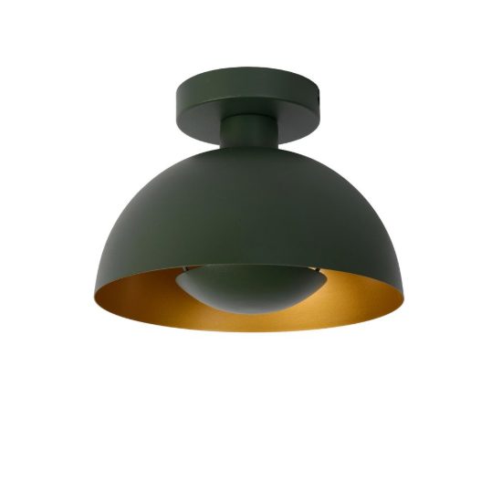 Plafoniera a cupola contemporanea verde