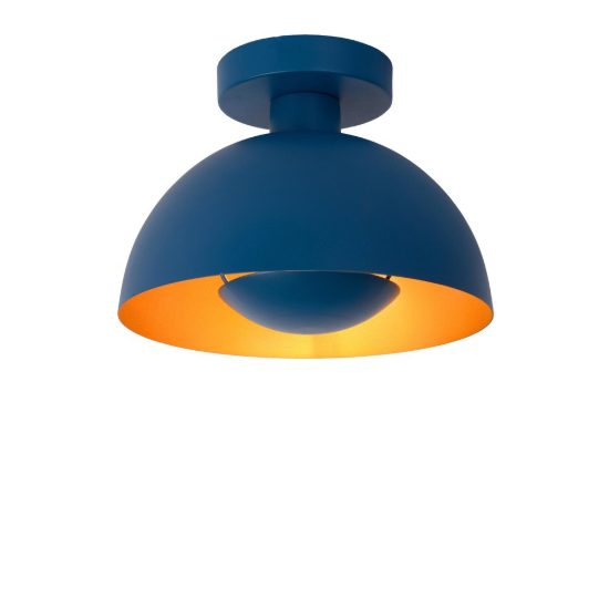 Plafoniera a cupola contemporanea blu