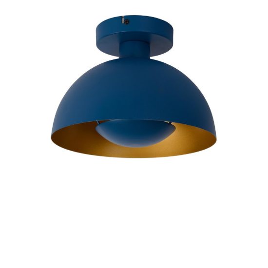 Plafoniera a cupola contemporanea blu