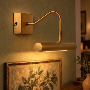 Applique per quadri lineare 2 luci moderna oro