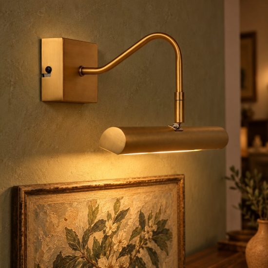 Applique per quadri lineare 2 luci moderna oro