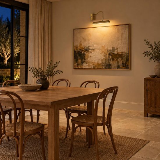Applique per quadri lineare 2 luci moderna oro