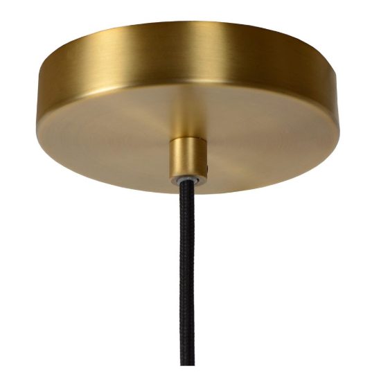 Lampada a sospensione a cilindro per sala da pranzo contemporanea verde ambra