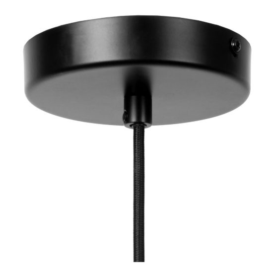 Lampadario a sospensione con 3 pendenti lineare per sala da pranzo moderno ambra nero