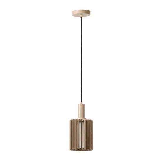 Lampada a sospensione a cilindro per sala da pranzo moderna tortora