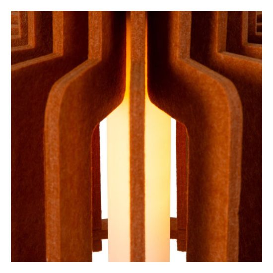 Lampadario a sospensione grande a cilindro per sala da pranzo moderno terracotta opalino
