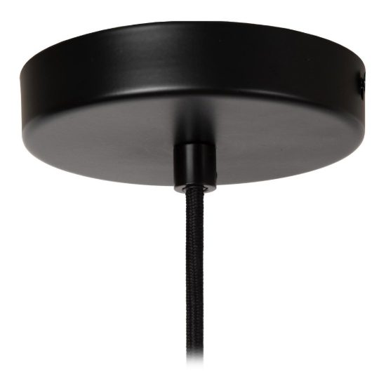 Lampadario a sospensione a globo per sala da pranzo contemporaneo ambra nero