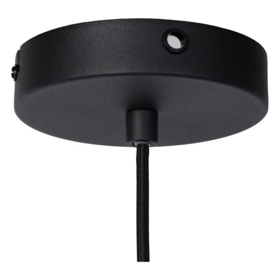 Lampadario a sospensione a cupola per cucina contemporaneo nero oro