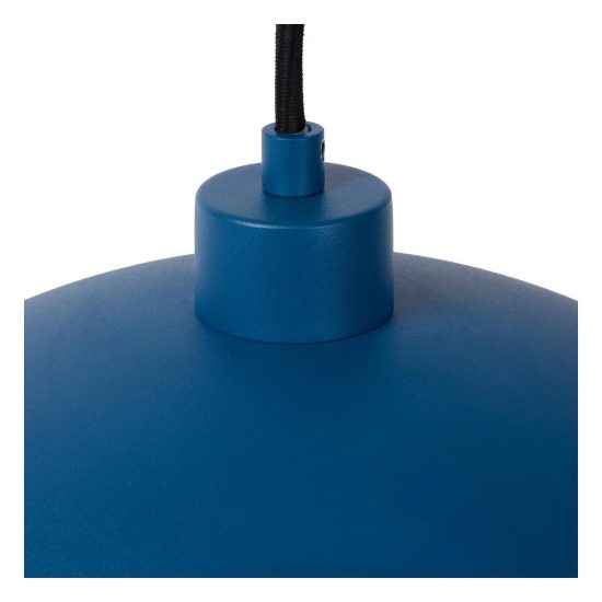Lampadario a sospensione a cupola per cucina contemporaneo blu oro