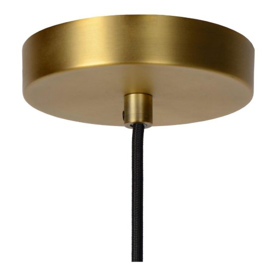 Lampada a sospensione a cilindro per sala da pranzo contemporanea oro opalino