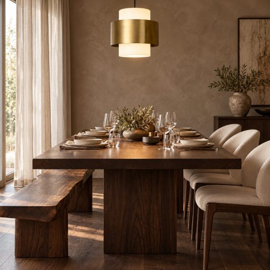 Lampadario a sospensione a cilindro per sala da pranzo contemporaneo oro opalino
