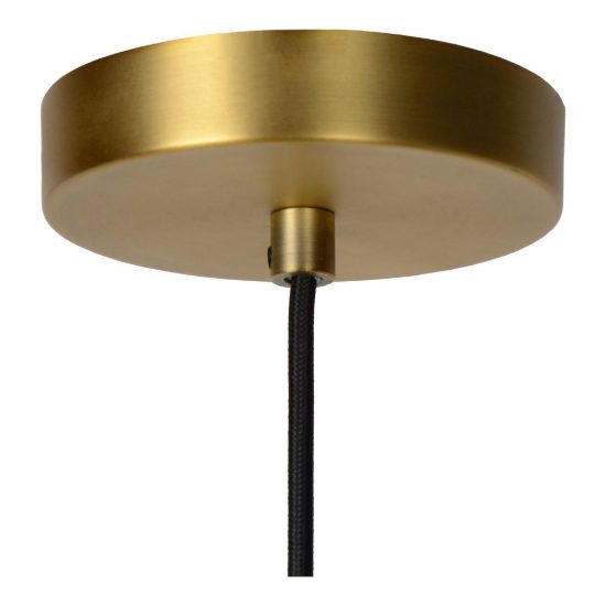 Lampadario a sospensione a cilindro per sala da pranzo contemporaneo oro opalino