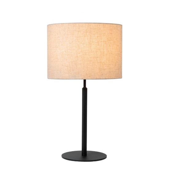 Lampada da tavolo a cilindro per sala da pranzo moderna crema nero