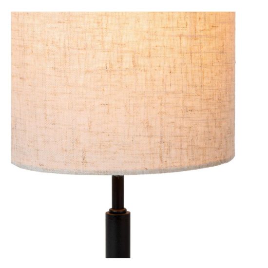 Lampada da tavolo a cilindro per sala da pranzo moderna crema nero