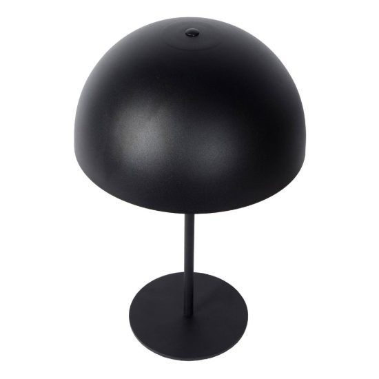 Lampada da tavolo a cupola per soggiorno contemporanea nero