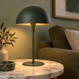 Lampada da tavolo a cupola per soggiorno contemporanea verde