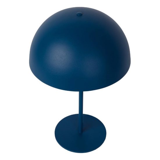 Lampada da tavolo a cupola per sala da pranzo contemporanea blu