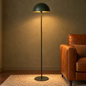 Lampada da terra a cupola per soggiorno contemporanea verde