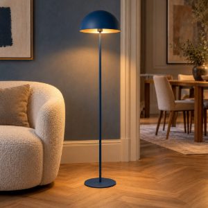 Piantana a cupola per sala da pranzo contemporanea blu