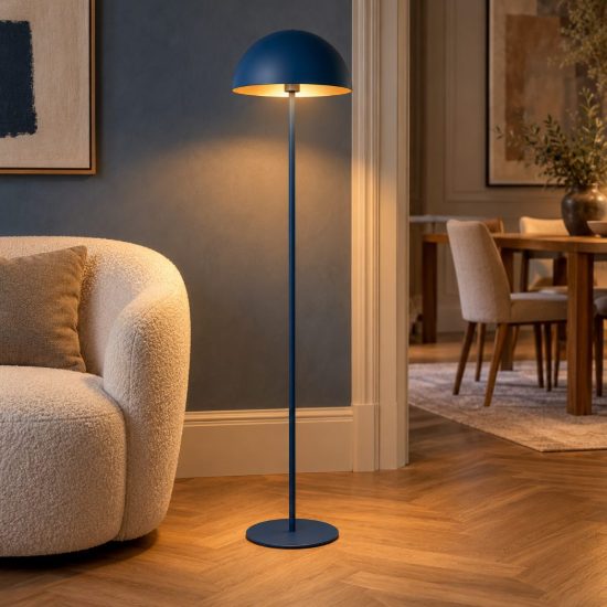 Piantana a cupola per sala da pranzo contemporanea blu
