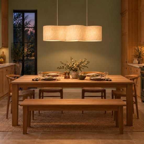 Lampadario a barra lineare a nuvola per sala da pranzo moderno crema