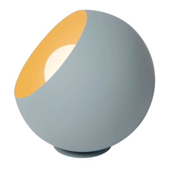 Abat-jour a sfera per comodino moderno azzurro pastello