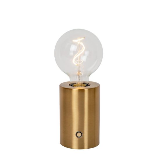 Abat-jour per comodino moderno oro led 1w 2700k touch dimmer ricaricabile