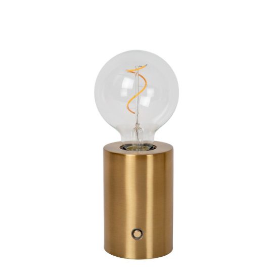 Abat-jour per comodino moderno oro led 1w 2700k touch dimmer ricaricabile