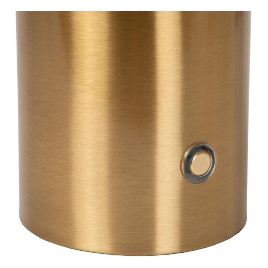 Abat-jour per comodino moderno oro led 1w 2700k touch dimmer ricaricabile