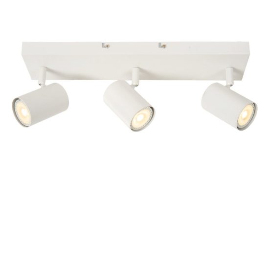 Plafoniera con 3 faretti orientabili moderna bianco