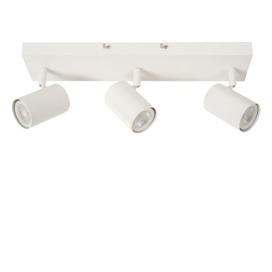 Plafoniera con 3 faretti orientabili moderna bianco