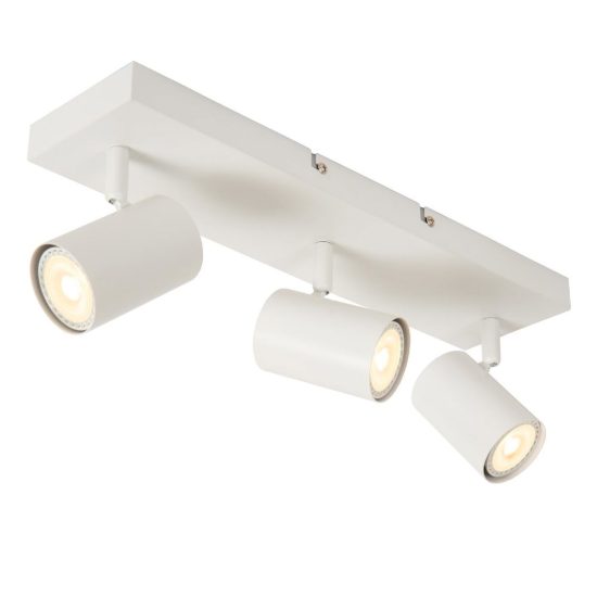 Plafoniera con 3 faretti orientabili moderna bianco