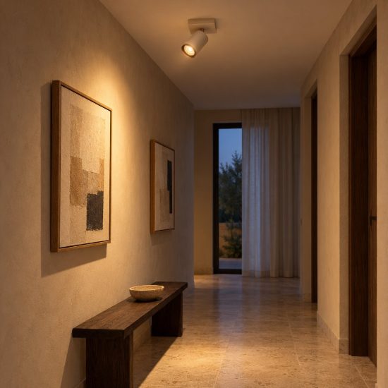 Faretto da soffitto per salotto orientabile moderno tortora caffe