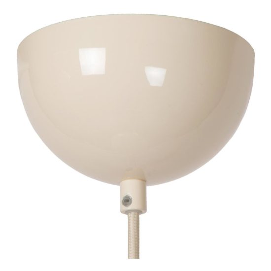 Lampadario a sospensione a disco per cucina moderno crema