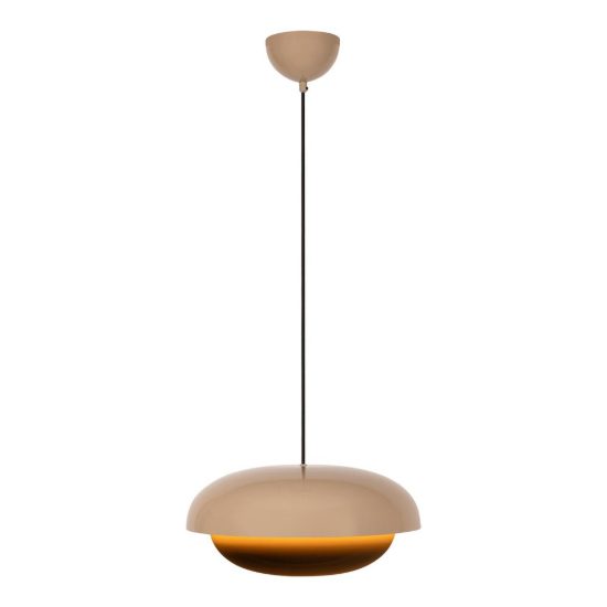 Lampadario a sospensione a disco per cucina moderno tortora