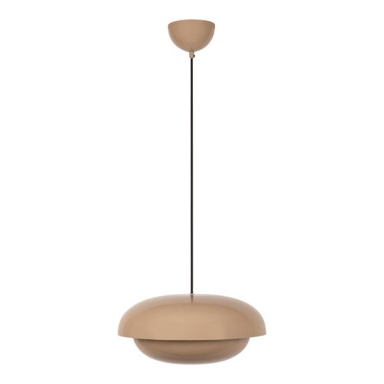Lampadario a sospensione a disco per cucina moderno tortora