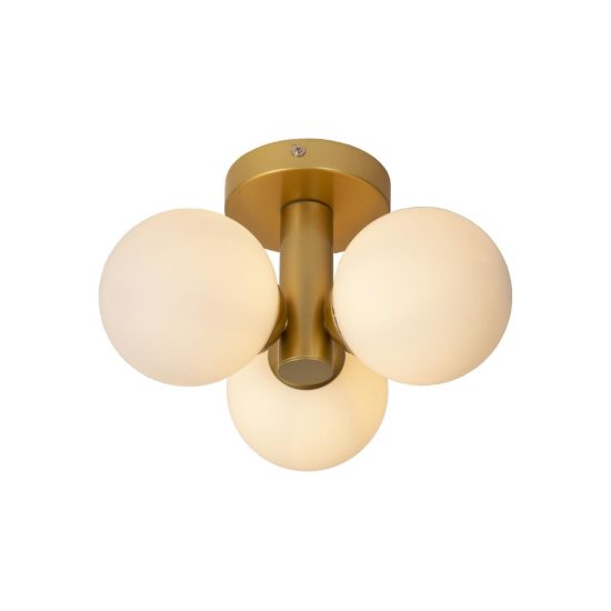 Plafoniera a sfere moderna oro opalino ip44