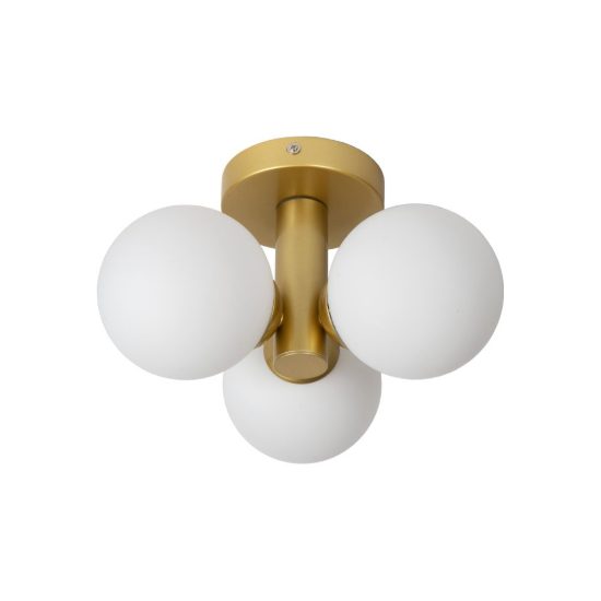 Plafoniera a sfere moderna oro opalino ip44