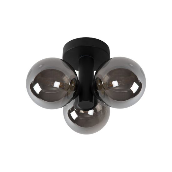Plafoniera a sfere moderna nero fume ip44