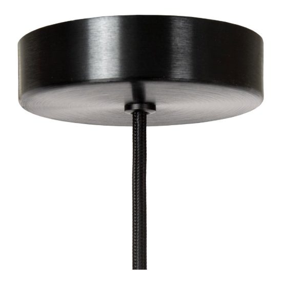 Lampada a sospensione a cilindro per sala da pranzo moderna fume nero