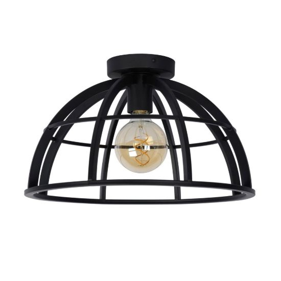 Plafoniera a cupola moderna nero