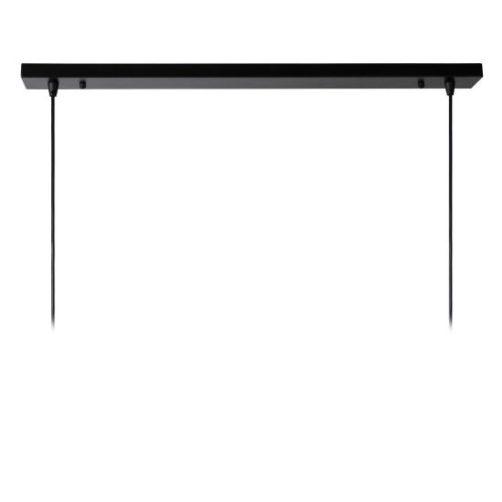 Lampadario a sospensione 2 luci a cupola per cucina moderno nero