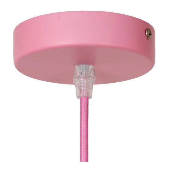 Lampadario a sospensione esagonale per cameretta moderno rosa