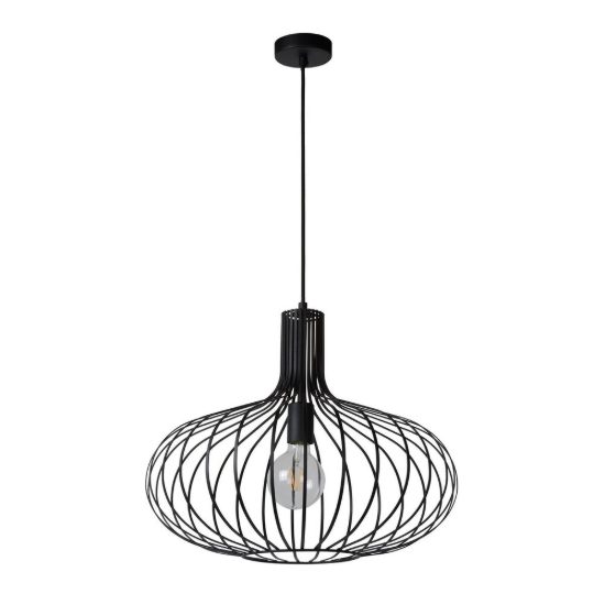 Lampadario a sospensione a goccia per soggiorno moderno nero