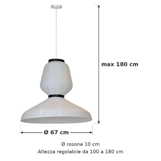 Lampadario a sospensione per sala da pranzo moderno bianco