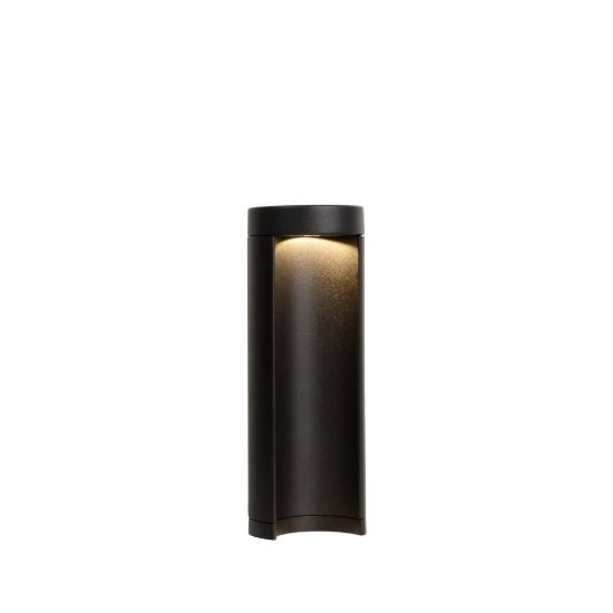 Paletto da giardino piccolo a cilindro moderno nero led 9w 3000k ip54