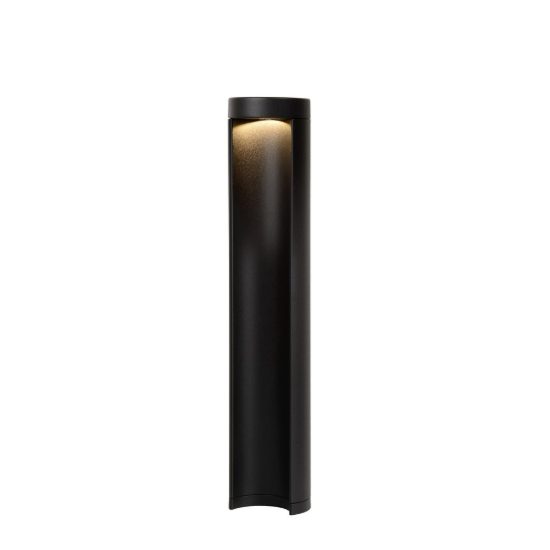 Paletto da giardino medio a cilindro moderno nero led 9w 3000k ip54